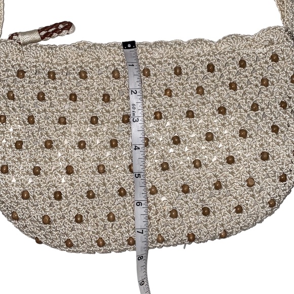 The Sak Tan/Cream Crochet Beaded Shoulder Bag - Picture 13 of 15